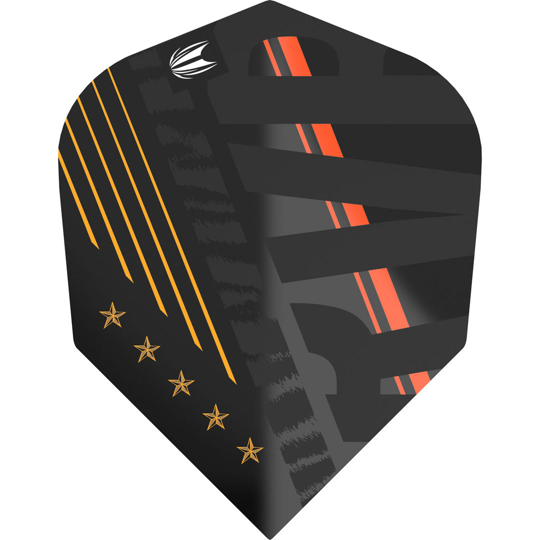 Raymond Van Barneveld 80% Black No6 Dart Flights by Target