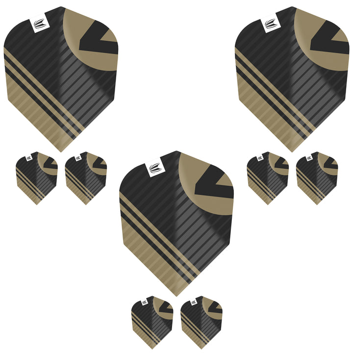 Chicane Pro.Ultra Black No6 Dart Flights by Target