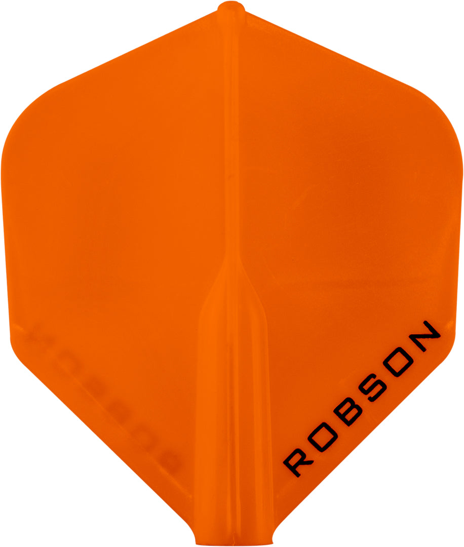 Robson Plus Dart Flights Orange No6 Standard Shape