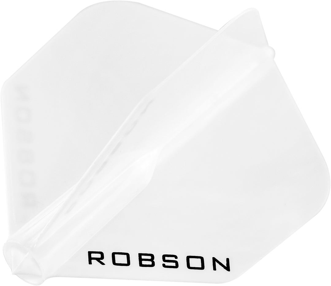 Robson Plus Dart Flights White No6 Standard Shape