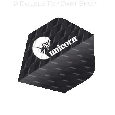 Unicorn Q75 Big Wing Black Logo Ribbed Dart Flights
