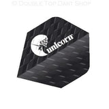 Unicorn Q75 Big Wing Black Logo Ribbed Dart Flights