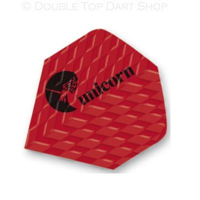 Unicorn Q75 Red Logo Ribbed Dart Flights