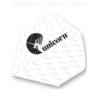 Unicorn Q75 White Logo Ribbed Dart Flights