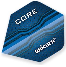 Unicorn Core 75 Standard T80 Blue Dart Flights