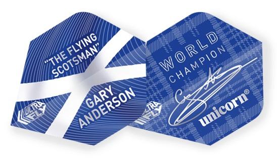 Unicorn Gary Anderson Big Wing Ultrafly Authentic World Champion Dart Flights