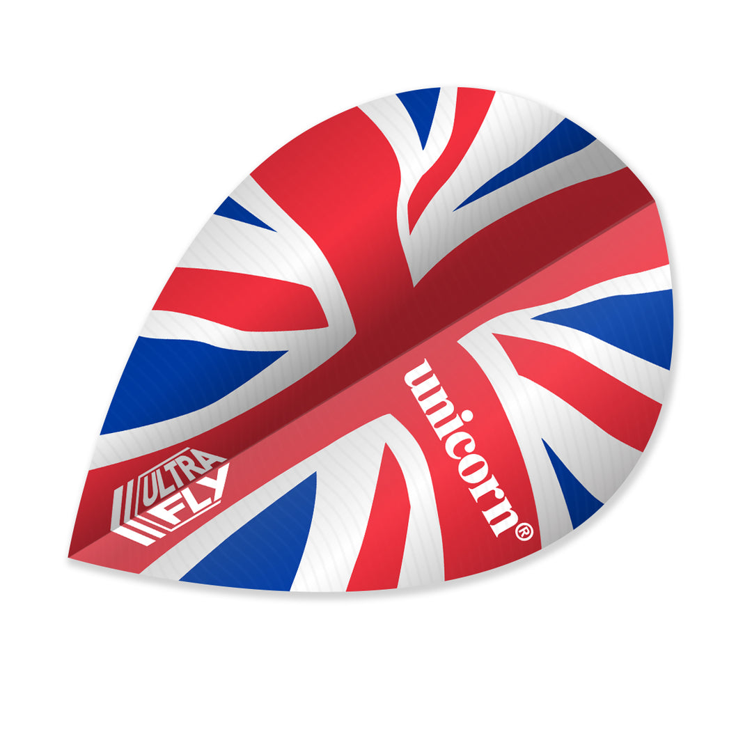 Ultrafly 100 Micron Pear Shape Union Jack Wave by Unicorn