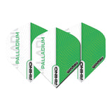 Rhino Extra Thick Palladium Green and White Standard Dart Flights by Winmau