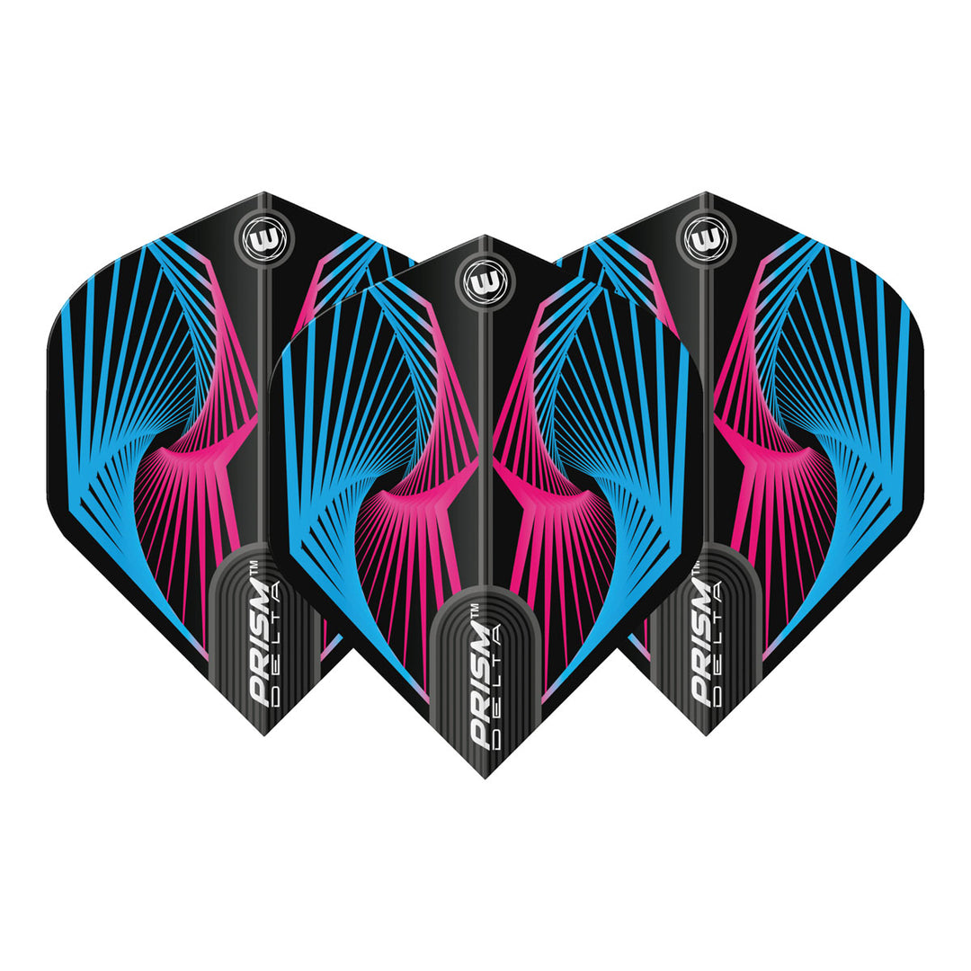 Prism Delta Spiral Blue and Pink Standard Dart Flights by Winmau