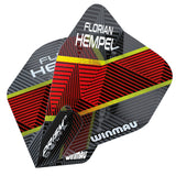 Prism Delta Florian Hempel Grey & Red Standard Dart Flights by Winmau