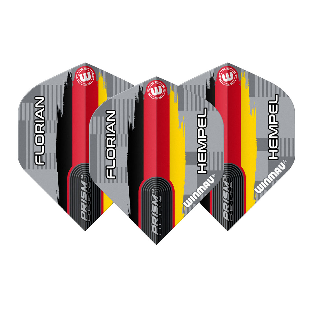 Prism Delta Florian Hempel Grey Standard Dart Flights by Winmau