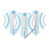Prism Zeta Circles White and Blue Standard Dart Flights by Winmau