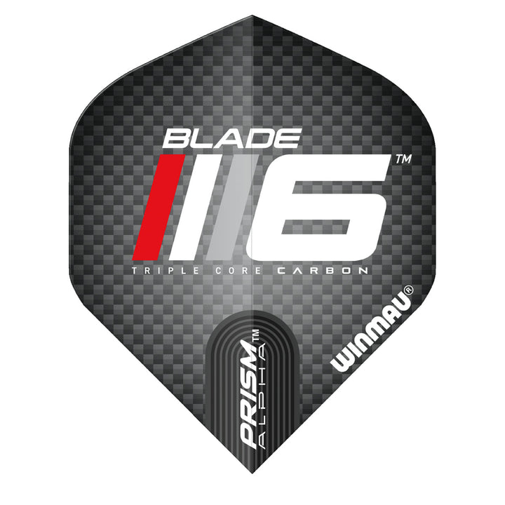 Prism Alpha Blade 6 Logo Standard Dart Flights by Winmau