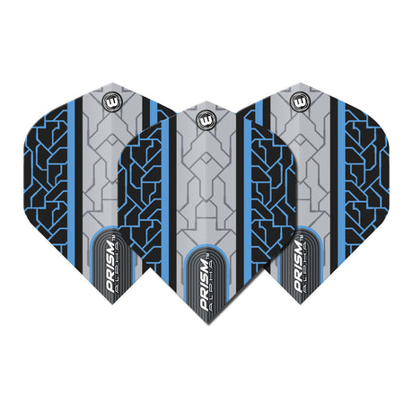 Prism Alpha Circuit Black and Blue Standard Dart Flights by Winmau