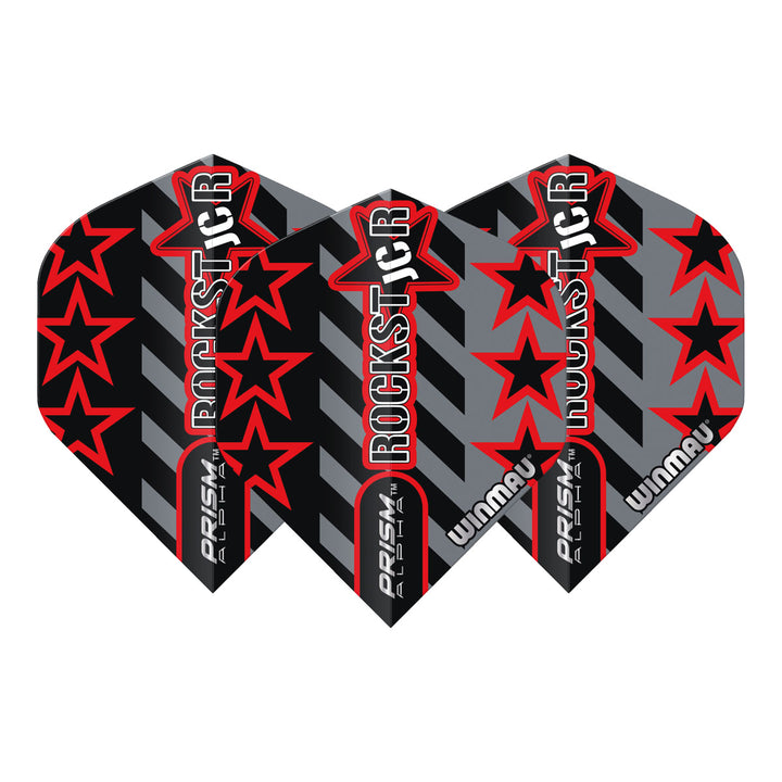 Prism Alpha Joe Cullen Grey and Black Standard Dart Flights by Winmau