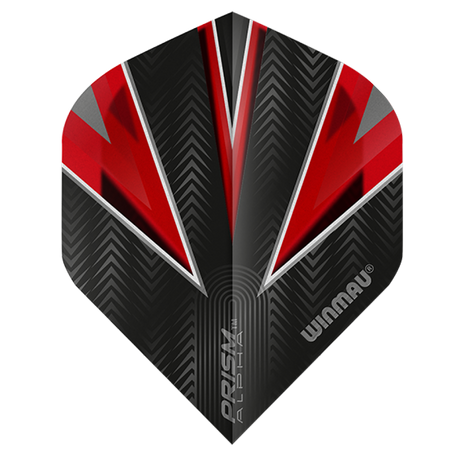 Winmau Prism Alpha Translucent Red Dart Flights Standard