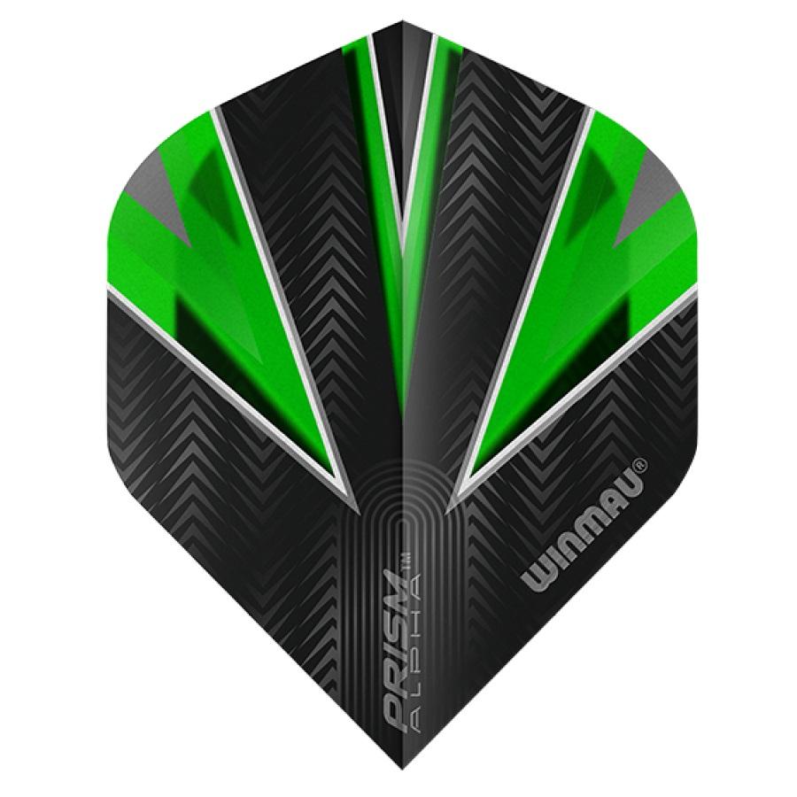 Winmau Prism Alpha Translucent Green Dart Flights Standard