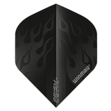 Winmau Prism Delta Black Flames Dart Flights Standard