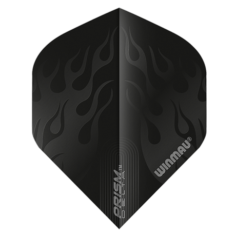 Winmau Prism Delta Black Flames Dart Flights Standard