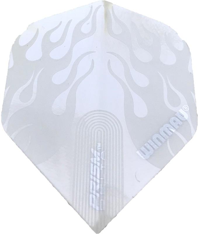 Winmau Prism Delta White Flames Dart Flights Standard