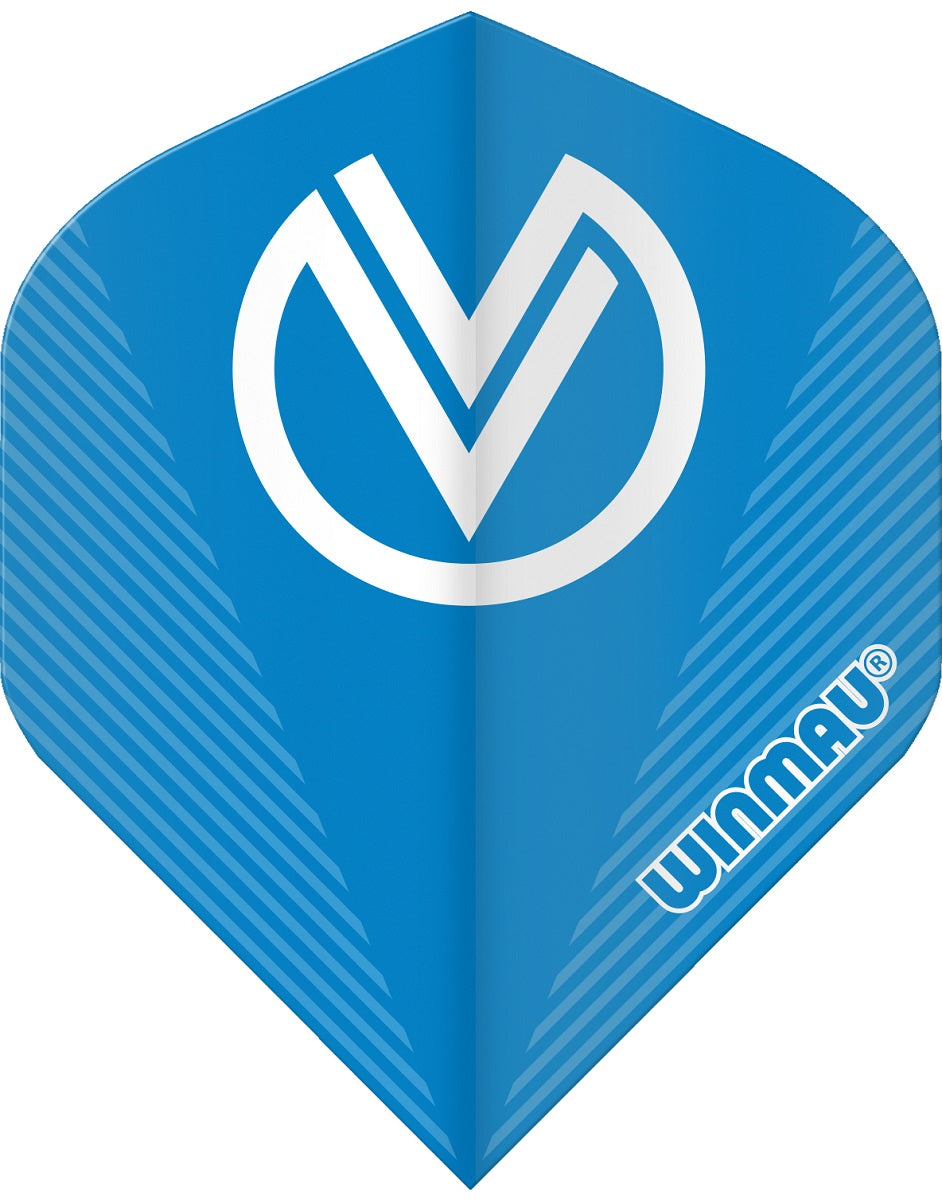 Winma Prism Delta Vincent van Der Voort Dart Flights 100 micron Standard Blue White