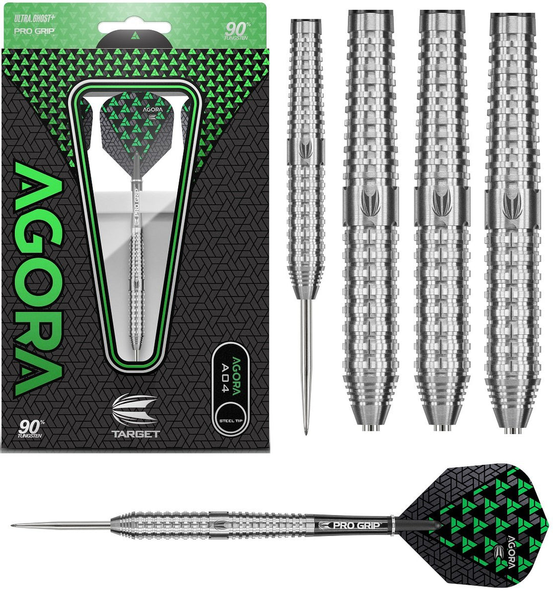 Agora A04 90% Tungsten Steel Tip Darts by Target