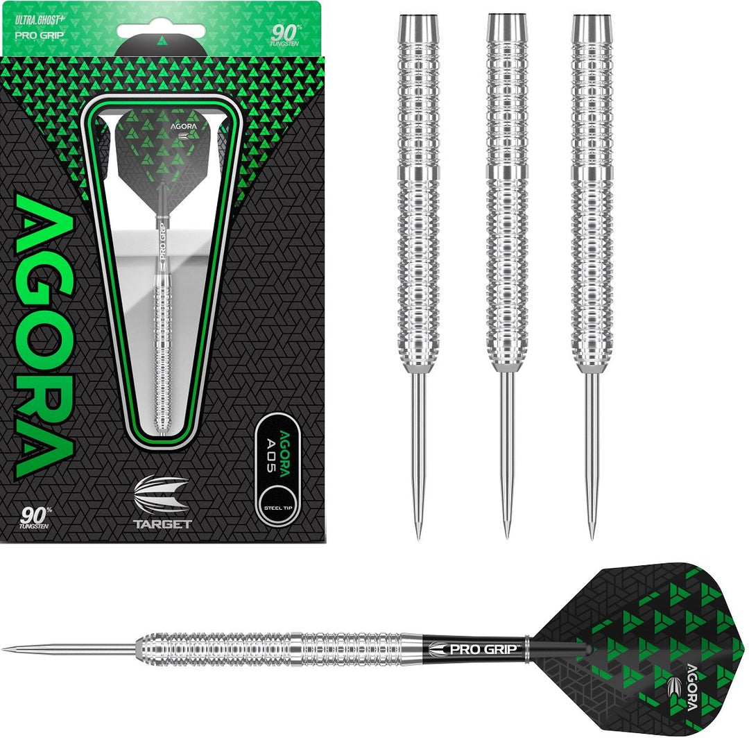 Agora A05 90% Tungsten Steel Tip Darts by Target