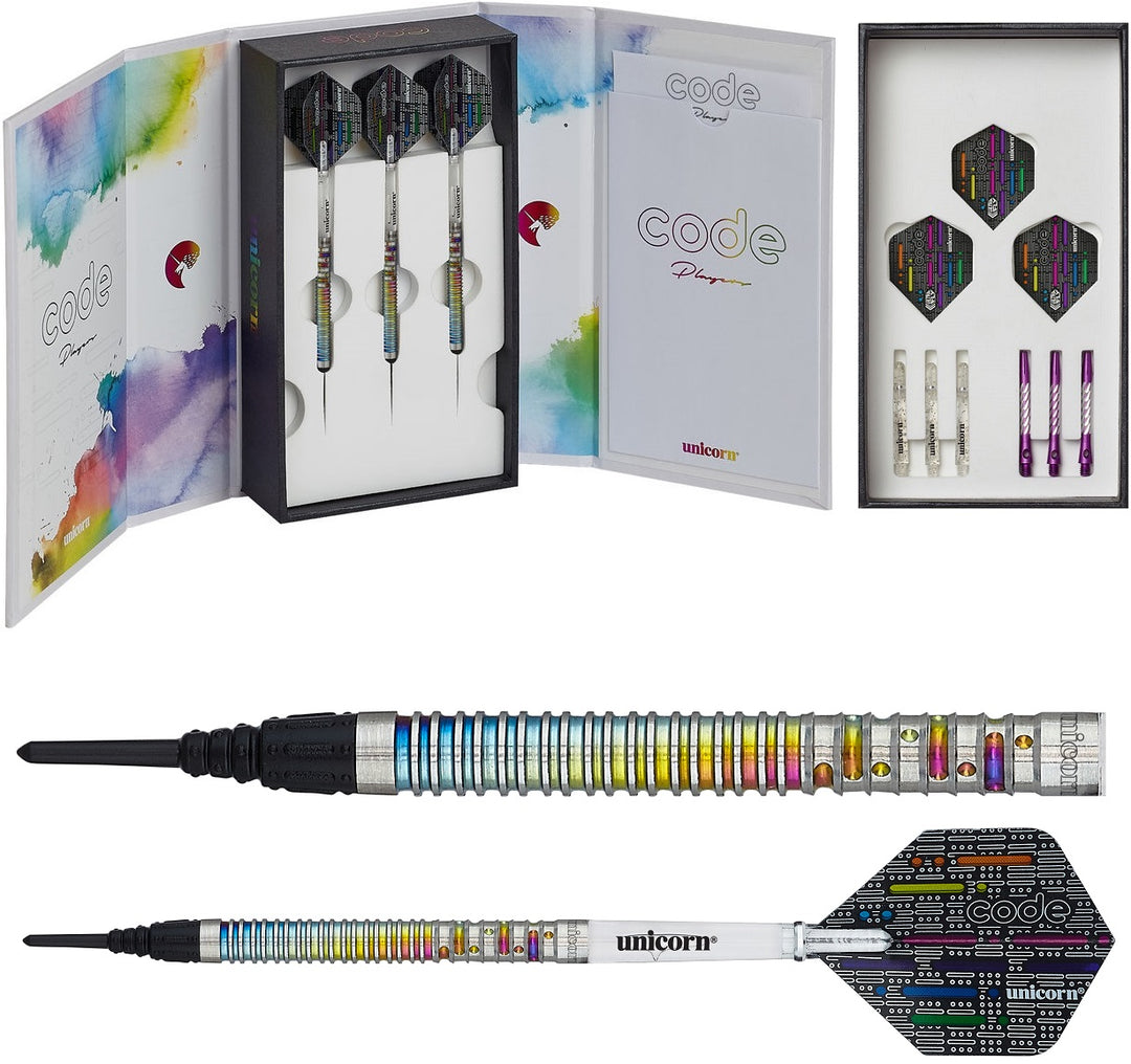 Gary Anderson Code 80% Tungsten Soft Tip Darts by Unicorn