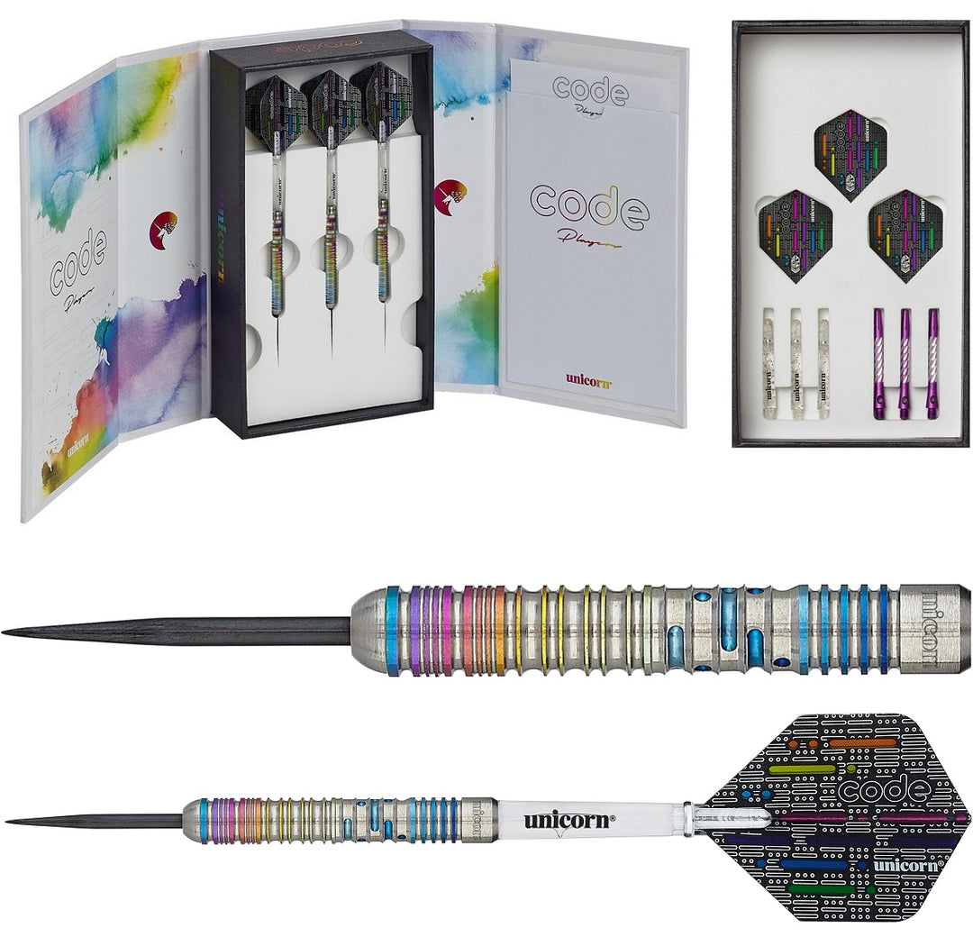 Seigo Asada Code 90% Tungsten Steel Tip Darts by Unicorn