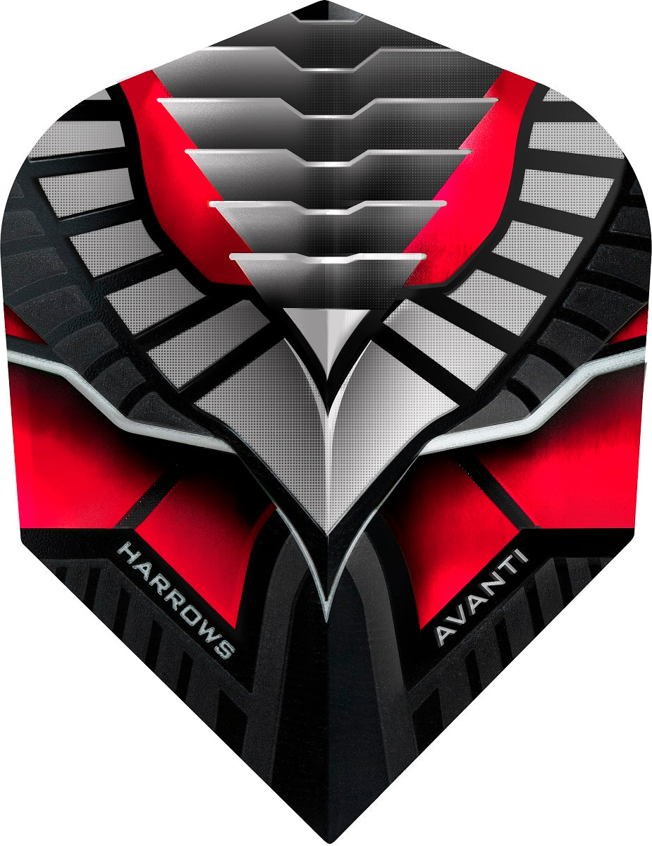 Harrows Avanti Red / Black Dart Flights