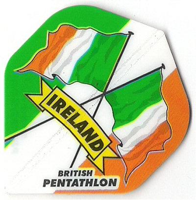 British Pentathlon Ireland Flag Dart Flights (BP3)