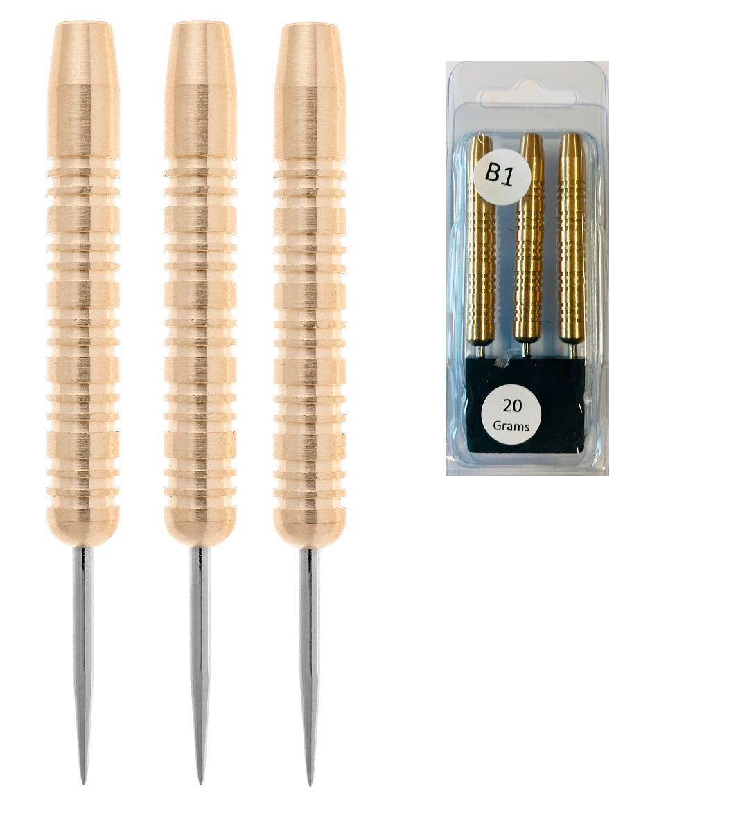 Model B1 Brass Steel Tip Darts Barrels Only in Clam Pack