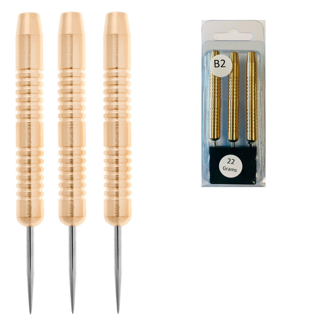 Model B2 Brass Steel Tip Darts Barrels Only in Clam Pack