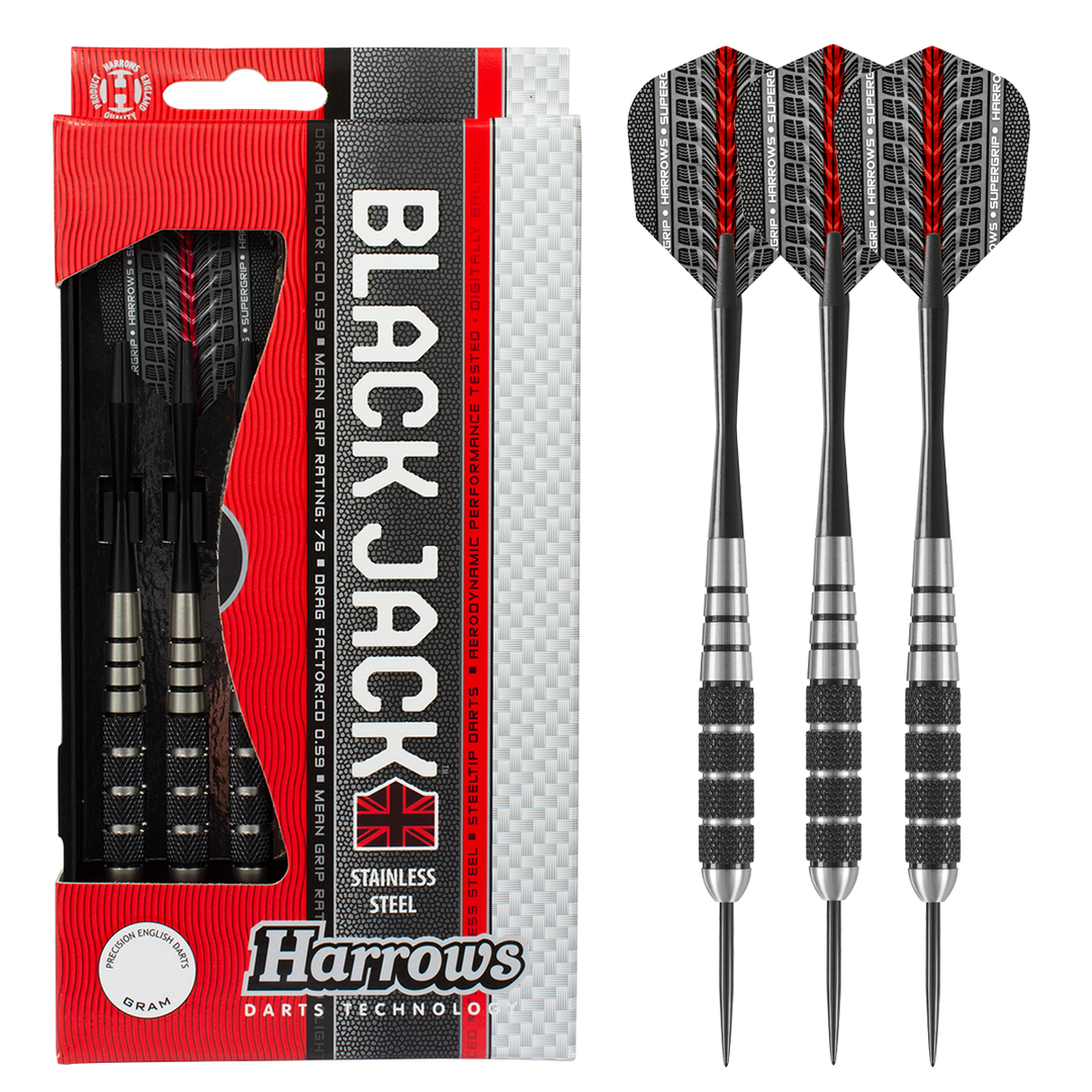 Harrows Black Jack Stainless Steel - Steel Tip Darts