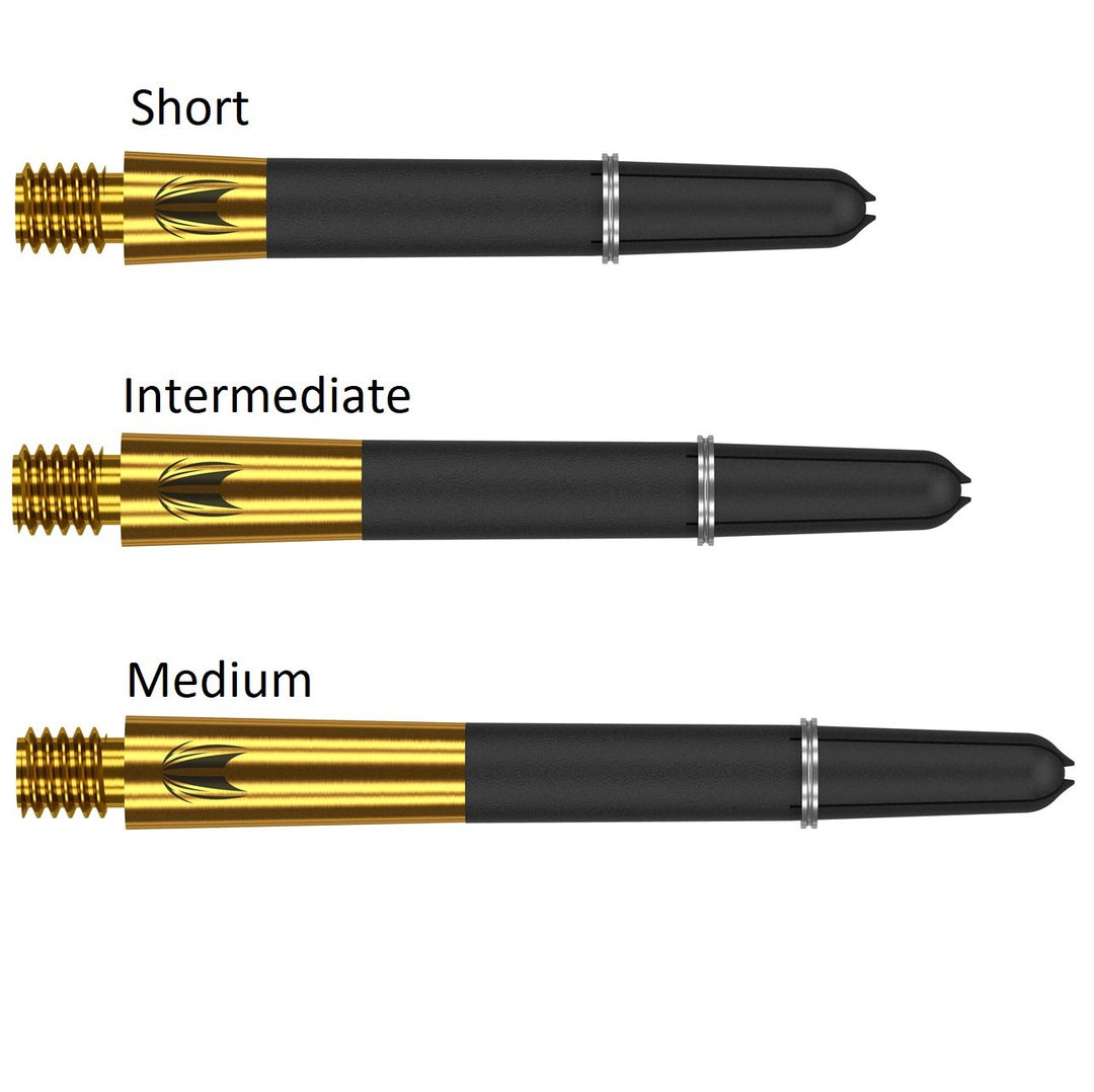 Carbon Ti Pro Gold Dart Stems / Shafts  by Target