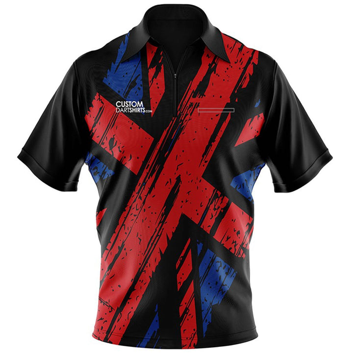 Union Jack Black Custom Dart Shirt