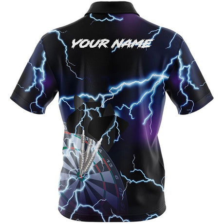Thunder and Lightning Blue Custom Dart Shirt
