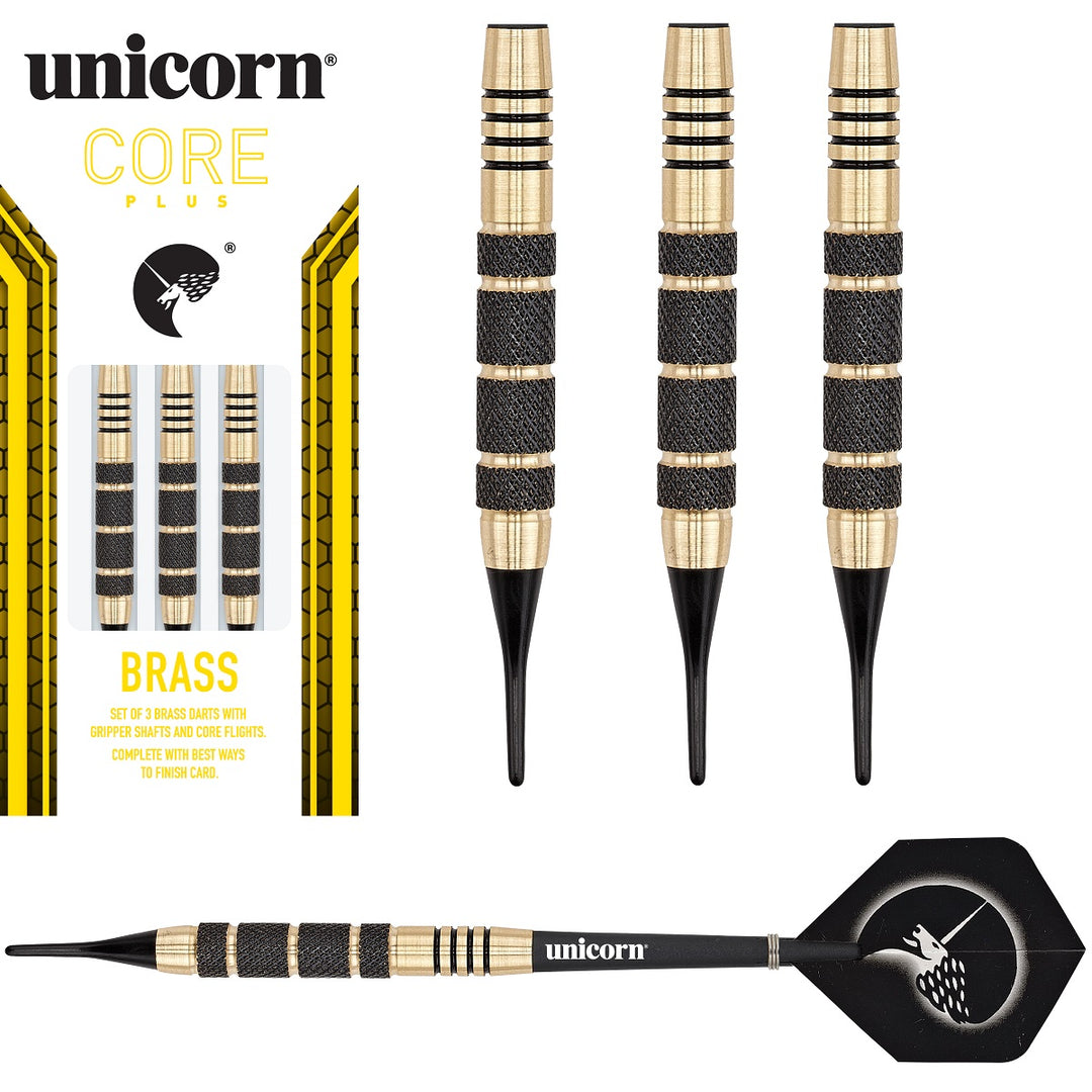 Unicorn Core Plus Brass Soft Tip Darts