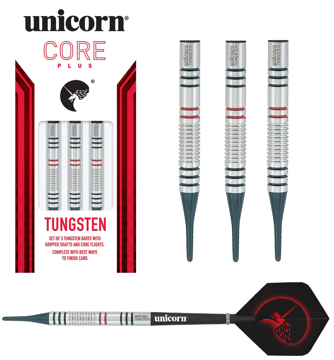 Unicorn Core Plus Tungsten Soft Tip Darts