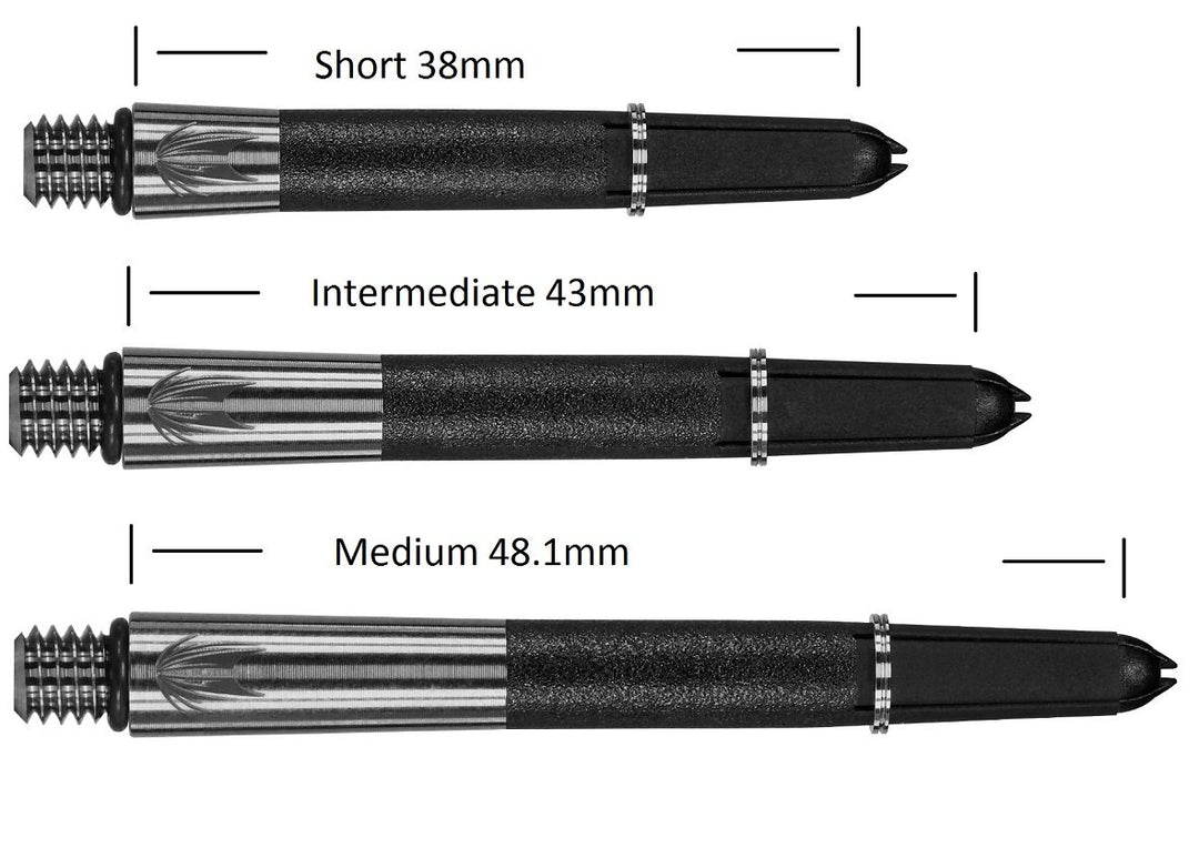 Carbon Ti Pro Silver Dart Stems / Shafts  by Target