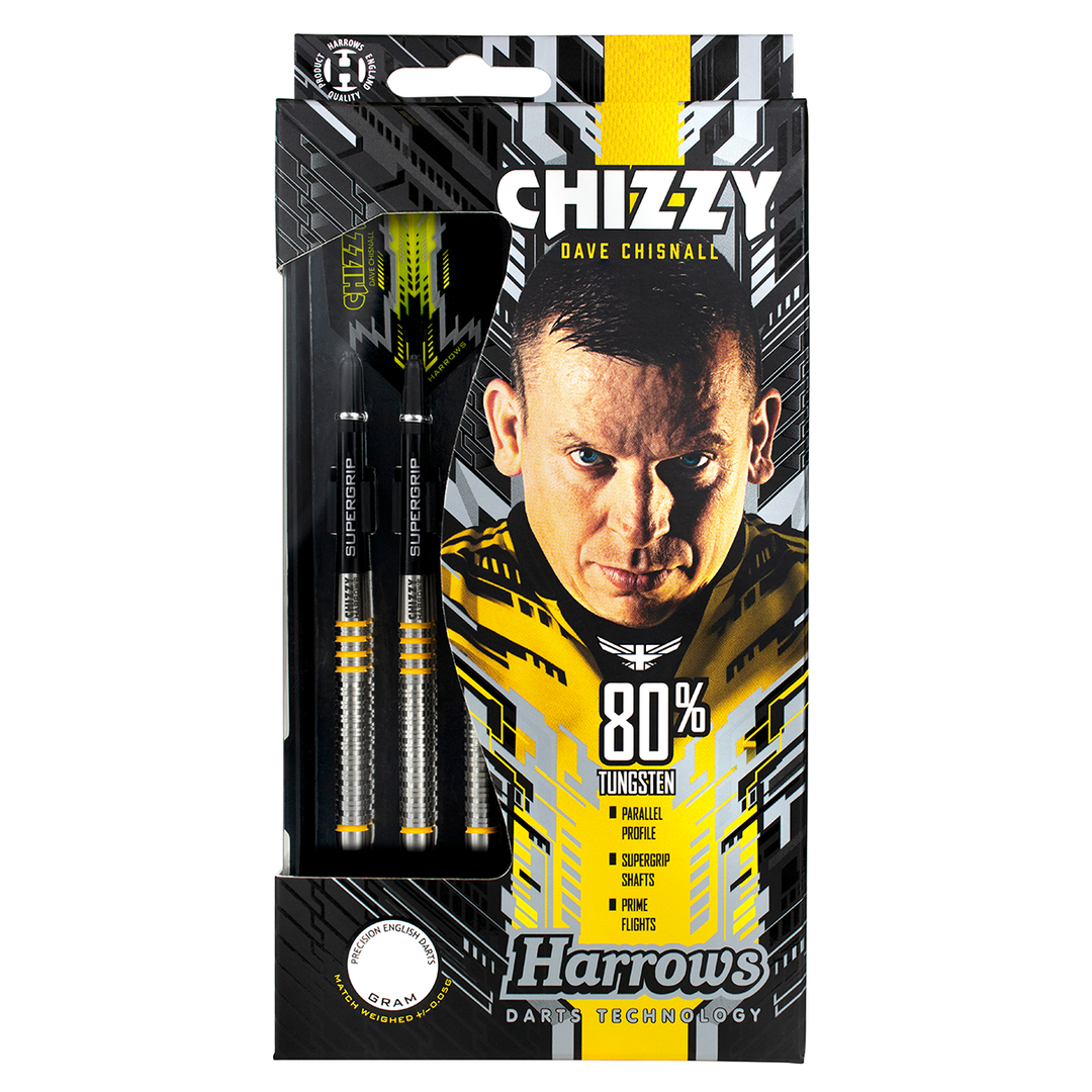 Dave Chisnall Chizzy 80% Tungsten Steel Tip Darts by Harrows