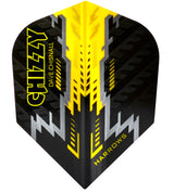 Dave Chisnall Black and Yellow Chizzy Dart Flights by Harrows - 7532