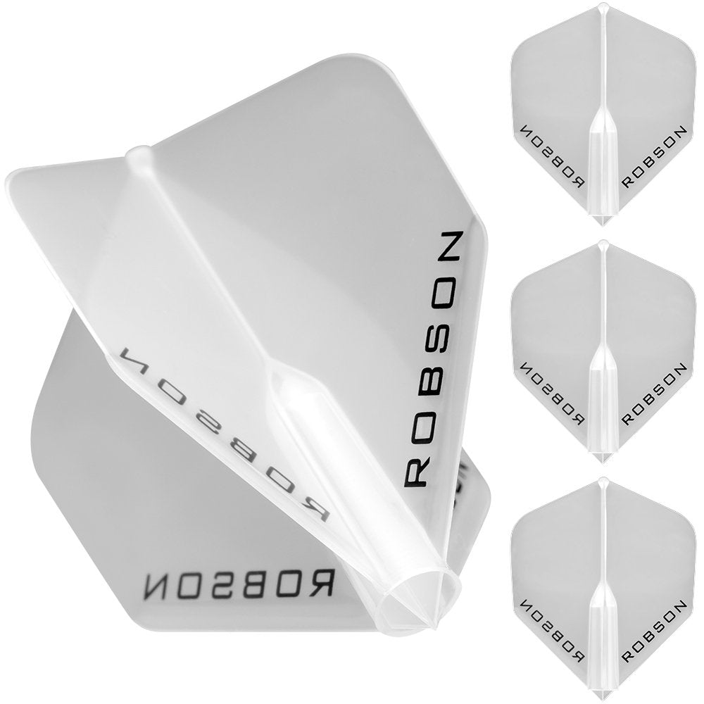 Robson Plus Dart Flights Clear No2 Standard Shape