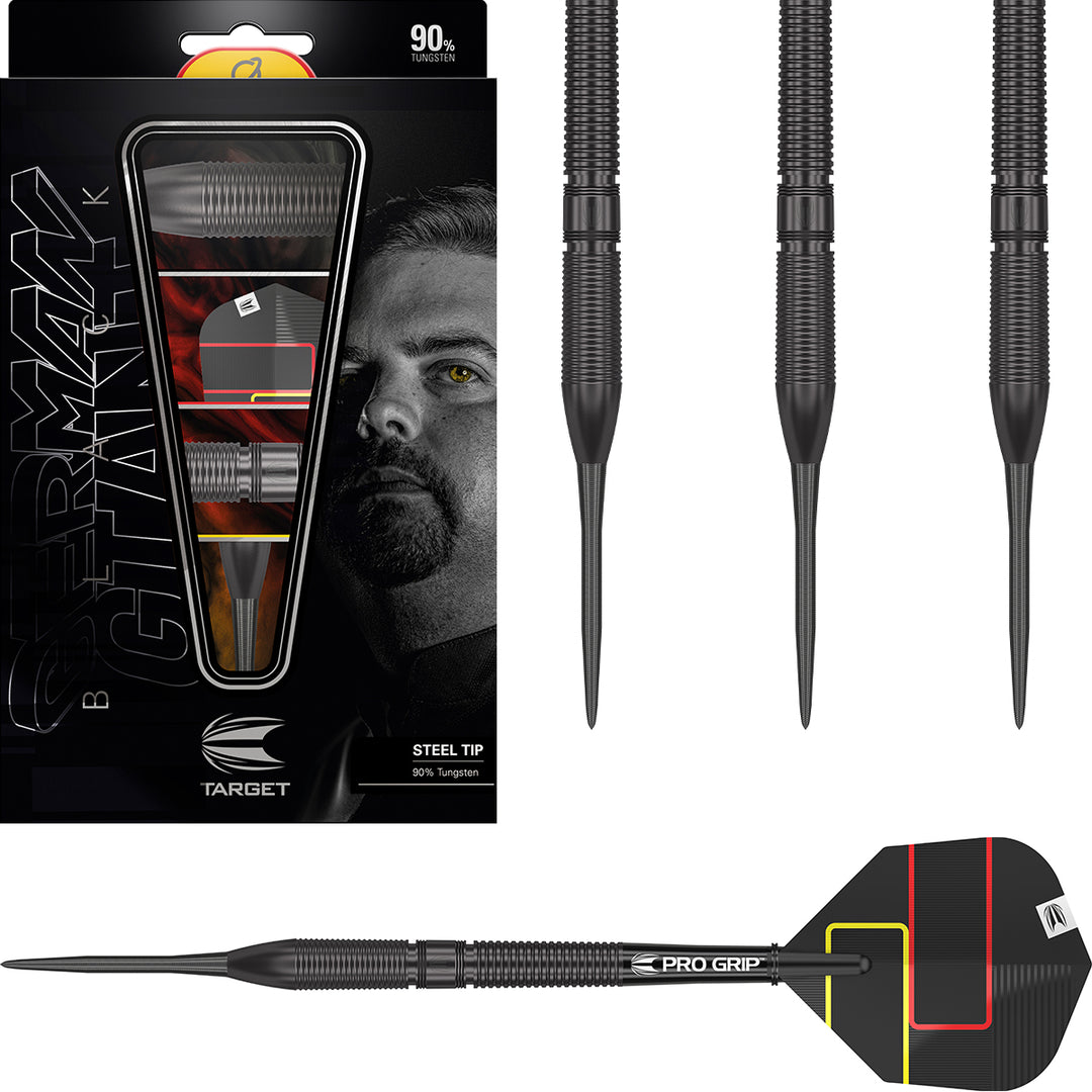 Gabriel Clemens Black 90% Tungsten Steel Tip Darts by Target