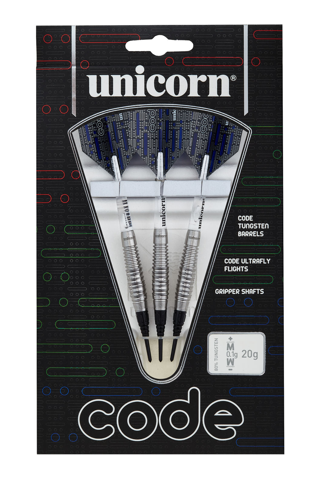 Unicorn Code 80% Tungsten Soft Tip Darts