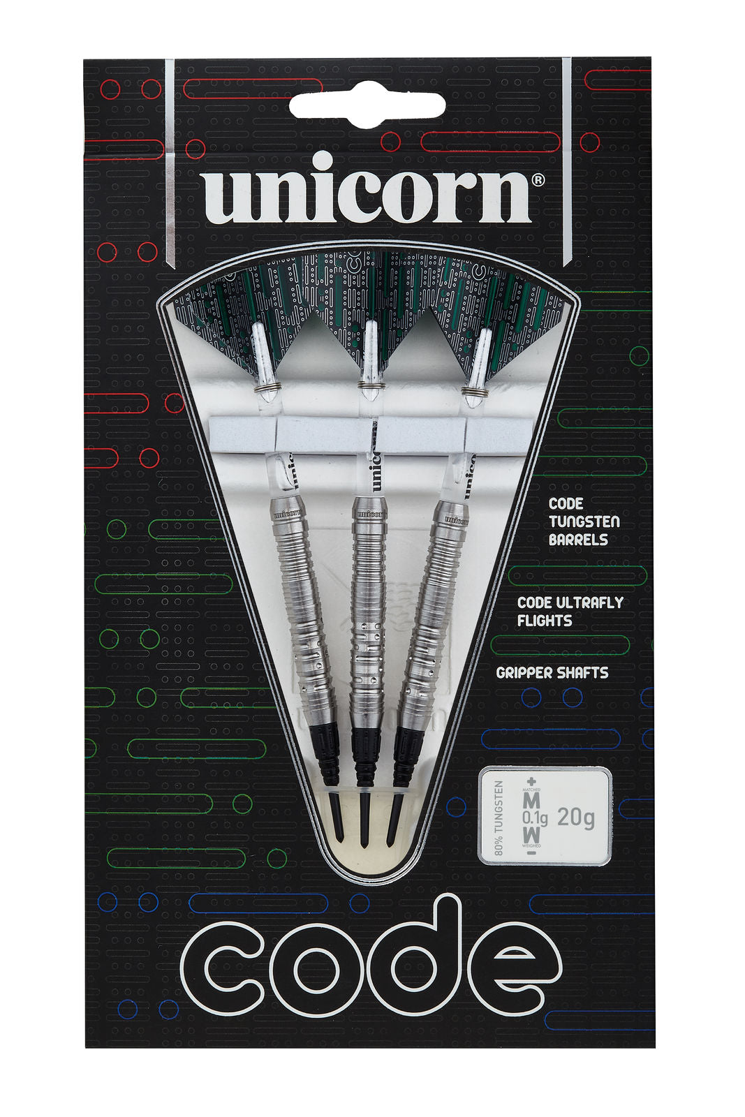 Unicorn Code 80% Tungsten Soft Tip Darts
