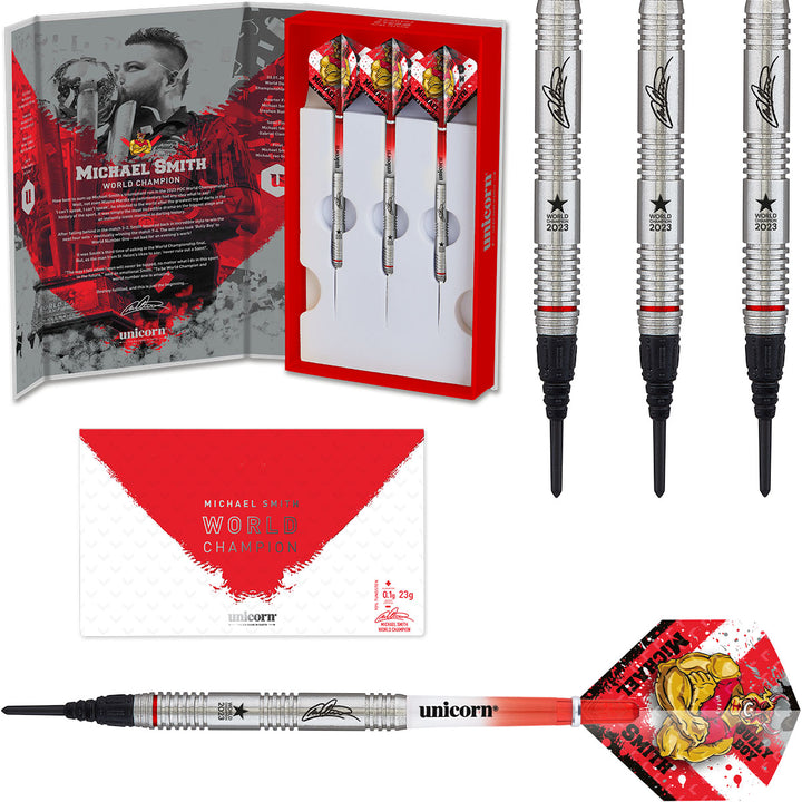 Michael Smith World Champion 90% Tungsten Soft Tip Darts by Unicorn