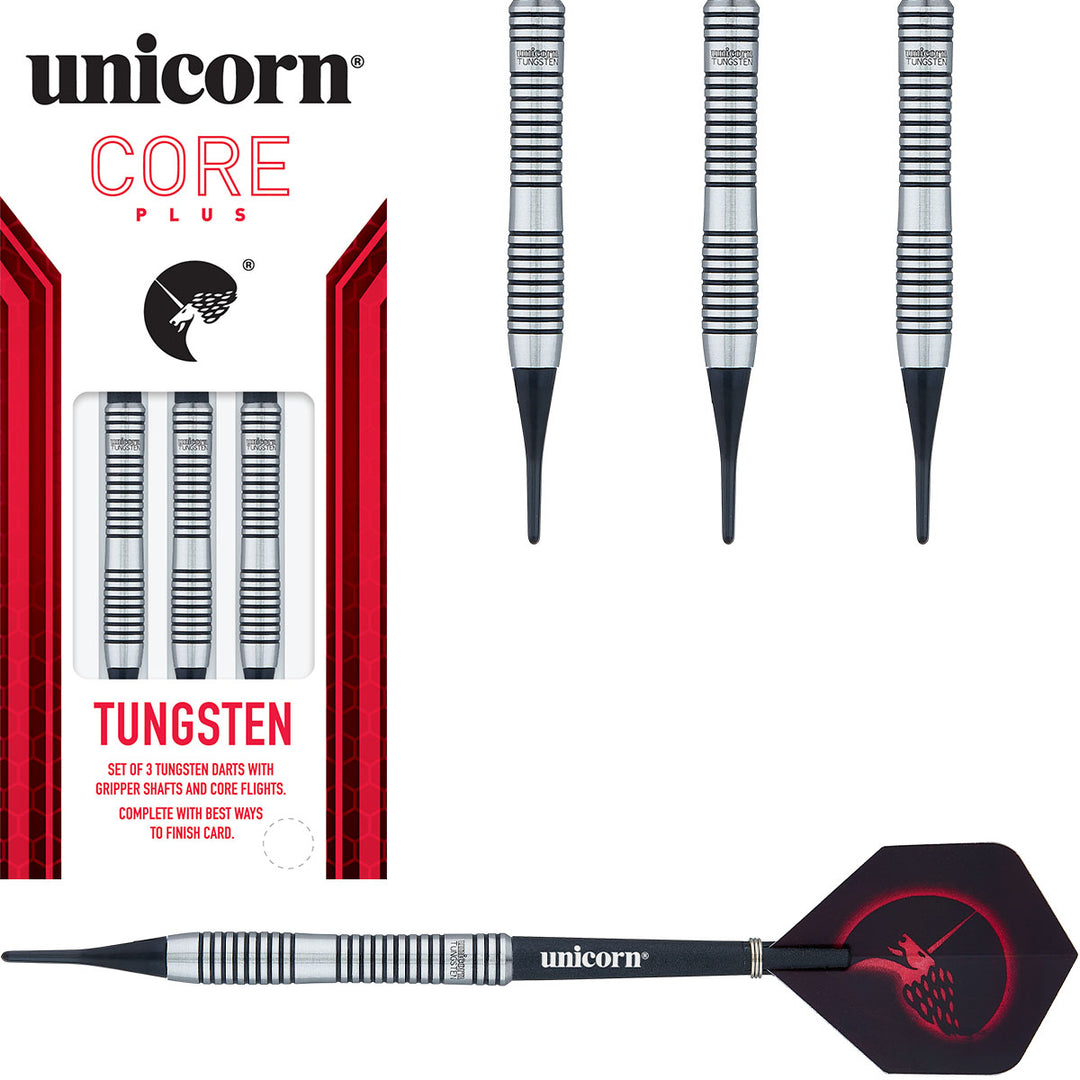Core Plus Tungsten Style 1 Soft Tip Darts by Unicorn