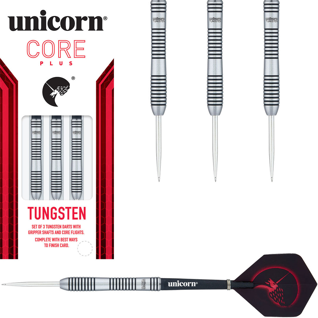 Core Plus Tungsten Style 1 Steel Tip Darts by Unicorn