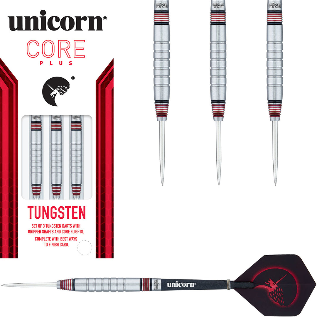 Core Plus Tungsten Style 2 Steel Tip Darts by Unicorn